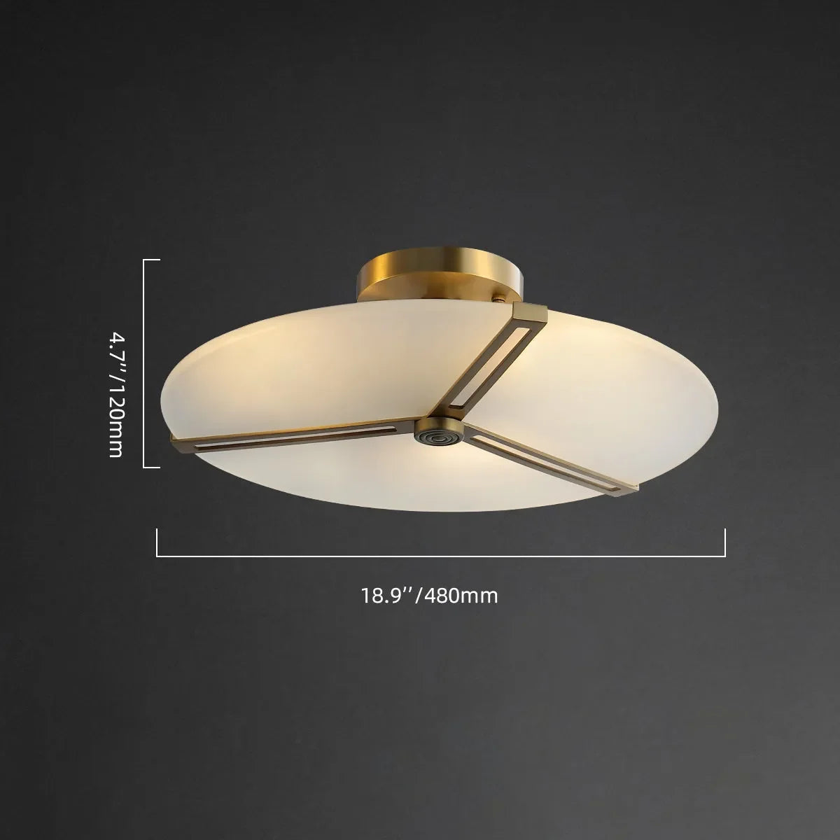 Modern Ceiling Lights With Matte White Glass Shade - view 13