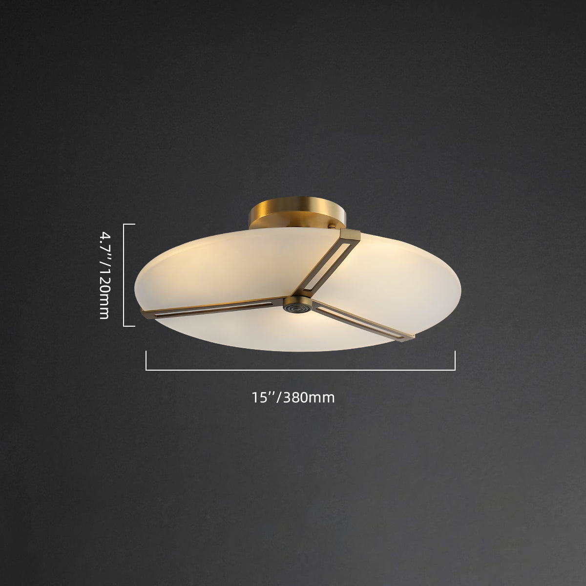 Modern Ceiling Lights With Matte White Glass Shade - view 14