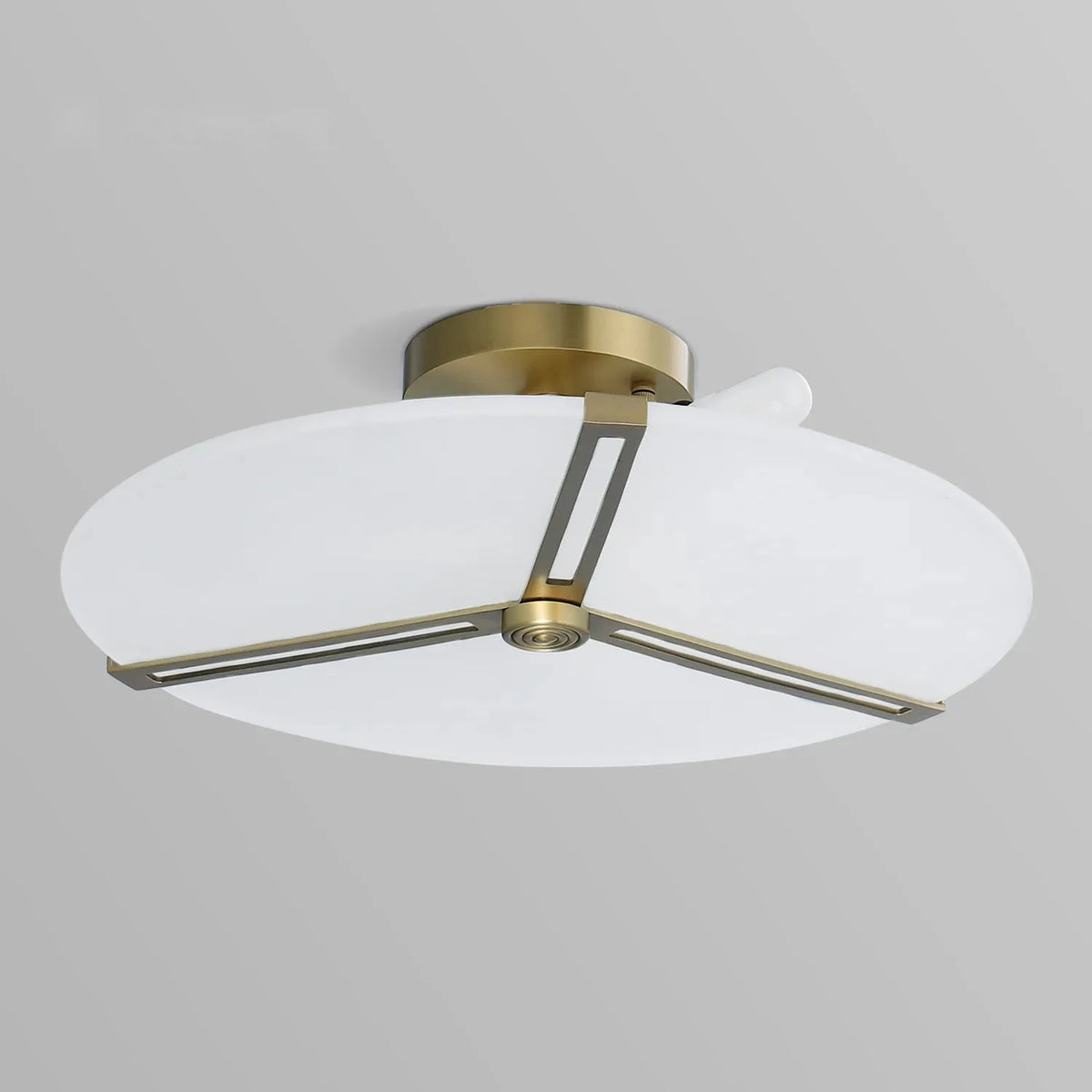 Modern Ceiling Lights With Matte White Glass Shade - view 2