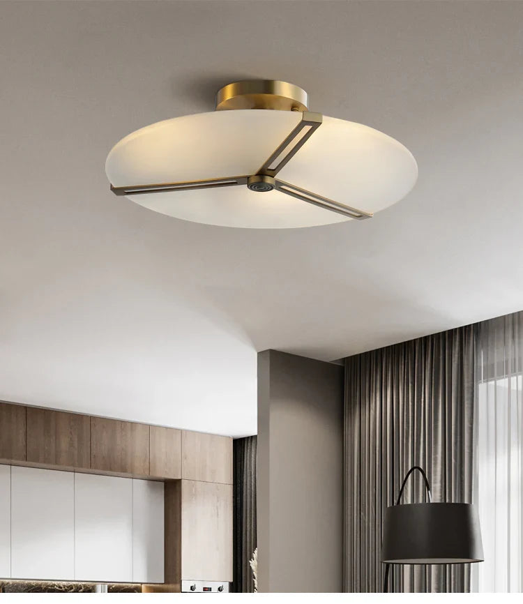 Modern Ceiling Lights With Matte White Glass Shade - view 4