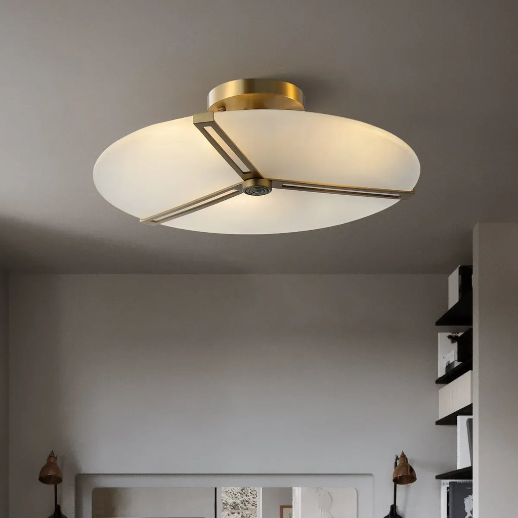 Modern Ceiling Lights With Matte White Glass Shade - view 6