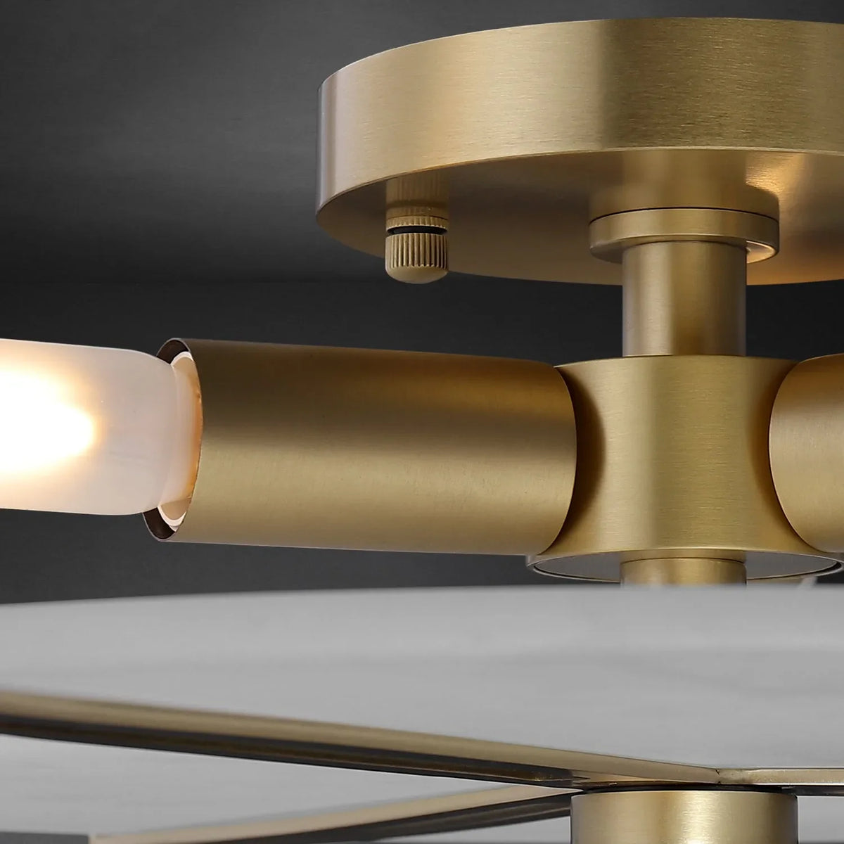 Modern Ceiling Lights With Matte White Glass Shade - view 7
