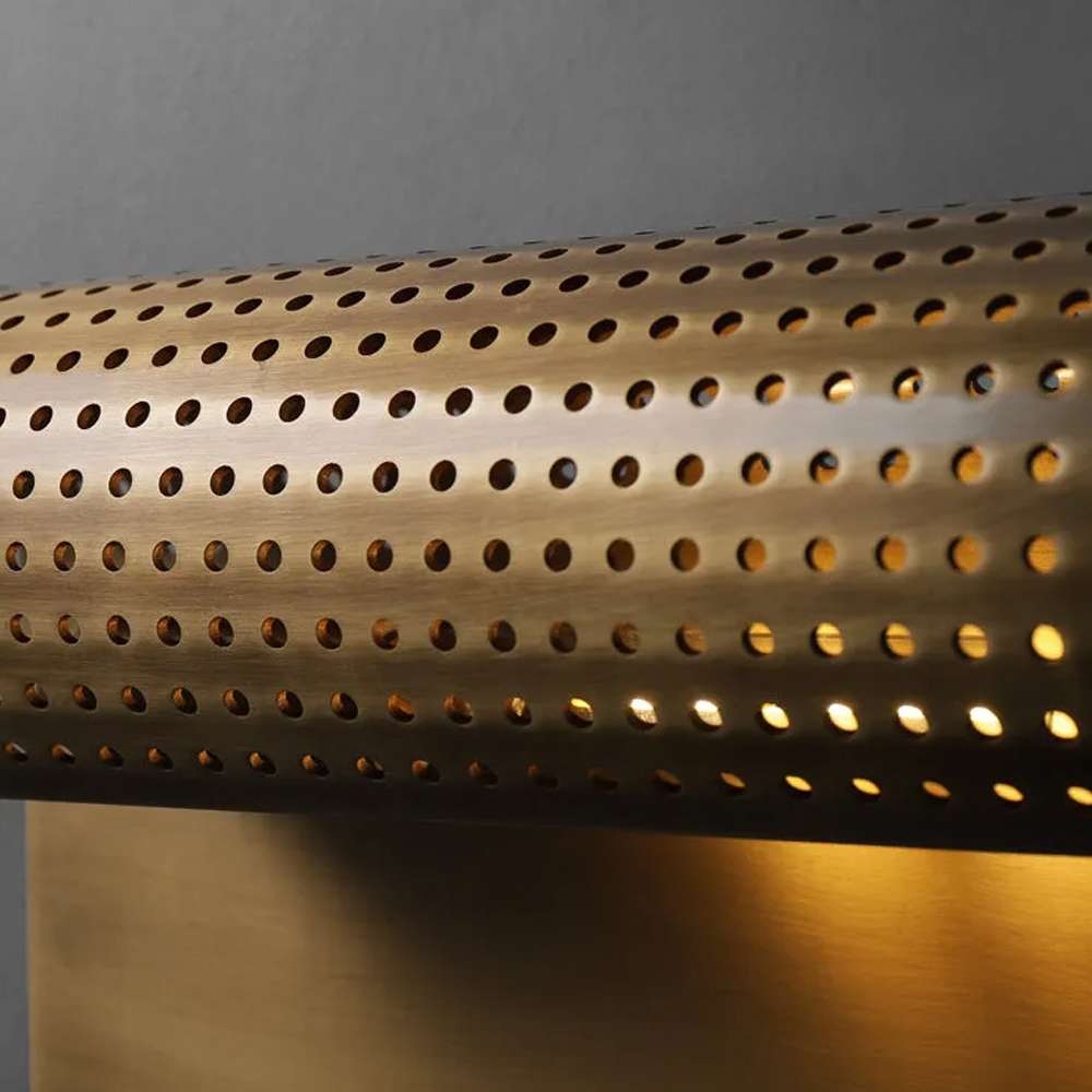 Mid-Century Luxury Brass Scroll Wall Sconce - view 7