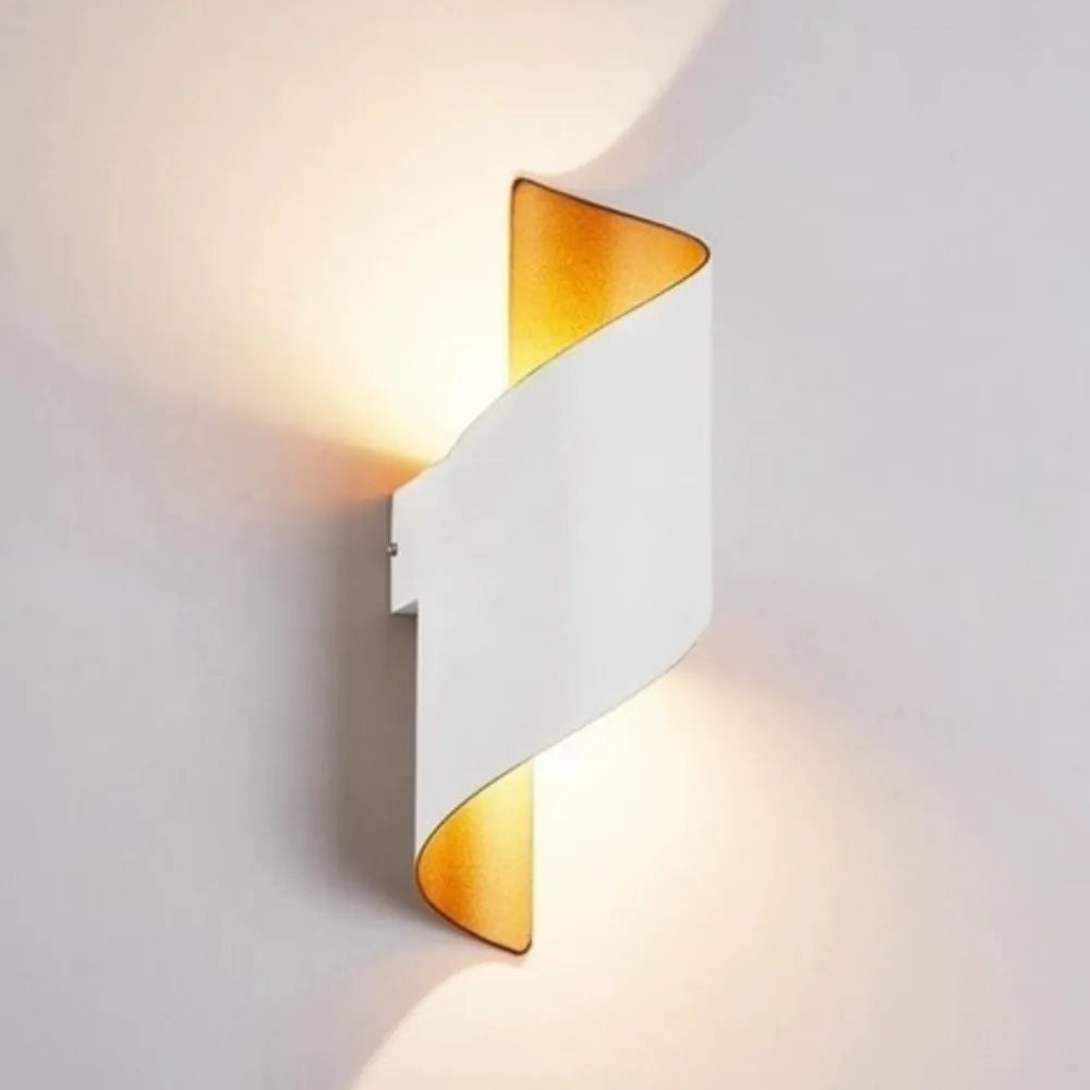 Contemporary Metal Shade Twist LED Outdoor Wall Sconces - view 8