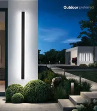Haylen Solar Cylinder Outdoor Wall Lighting in Black - view 2