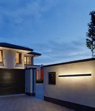 Haylen Solar Cylinder Outdoor Wall Lighting in Black - view 4