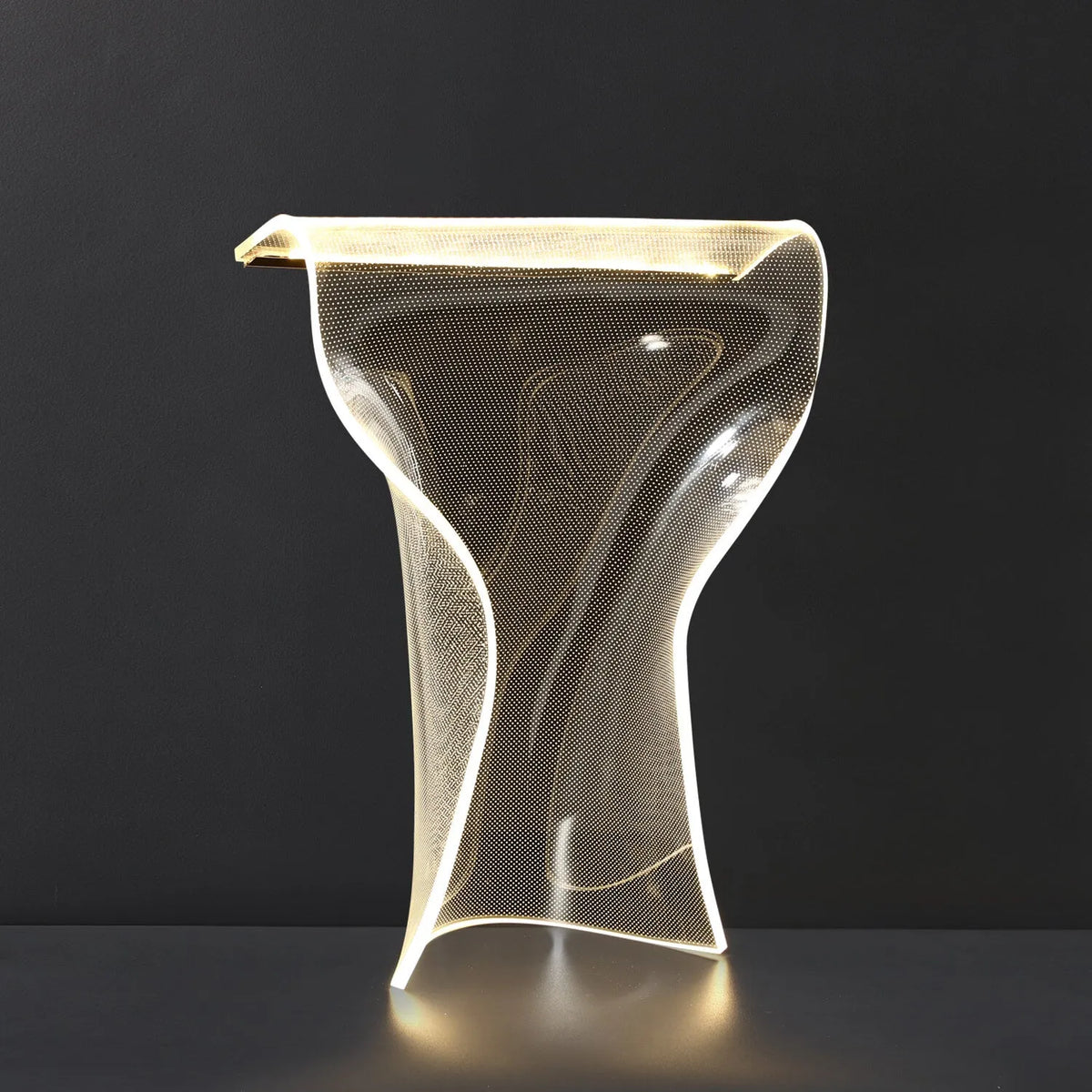 Book Shaped LED Acrylic Minimalist Modern Table Lamps - view 1