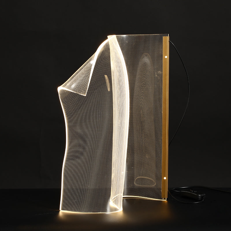 Book Shaped LED Acrylic Minimalist Modern Table Lamps - view 12