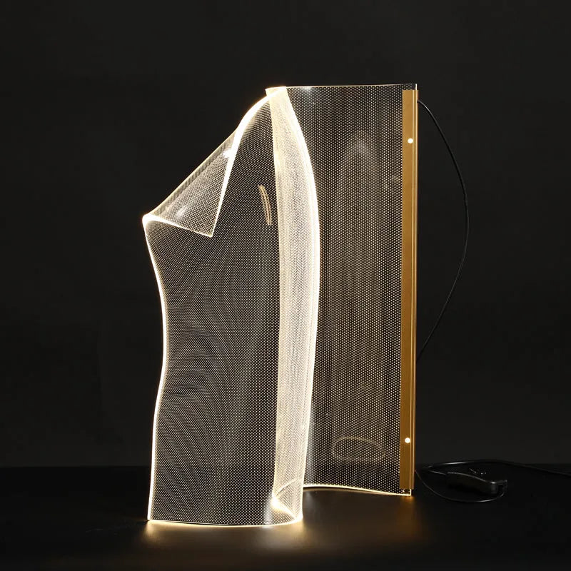 Book Shaped LED Acrylic Minimalist Modern Table Lamps - view 9