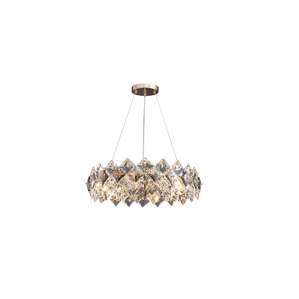 Scale Round Clear Crystal Shade Modern Chandelier Lights - view 8