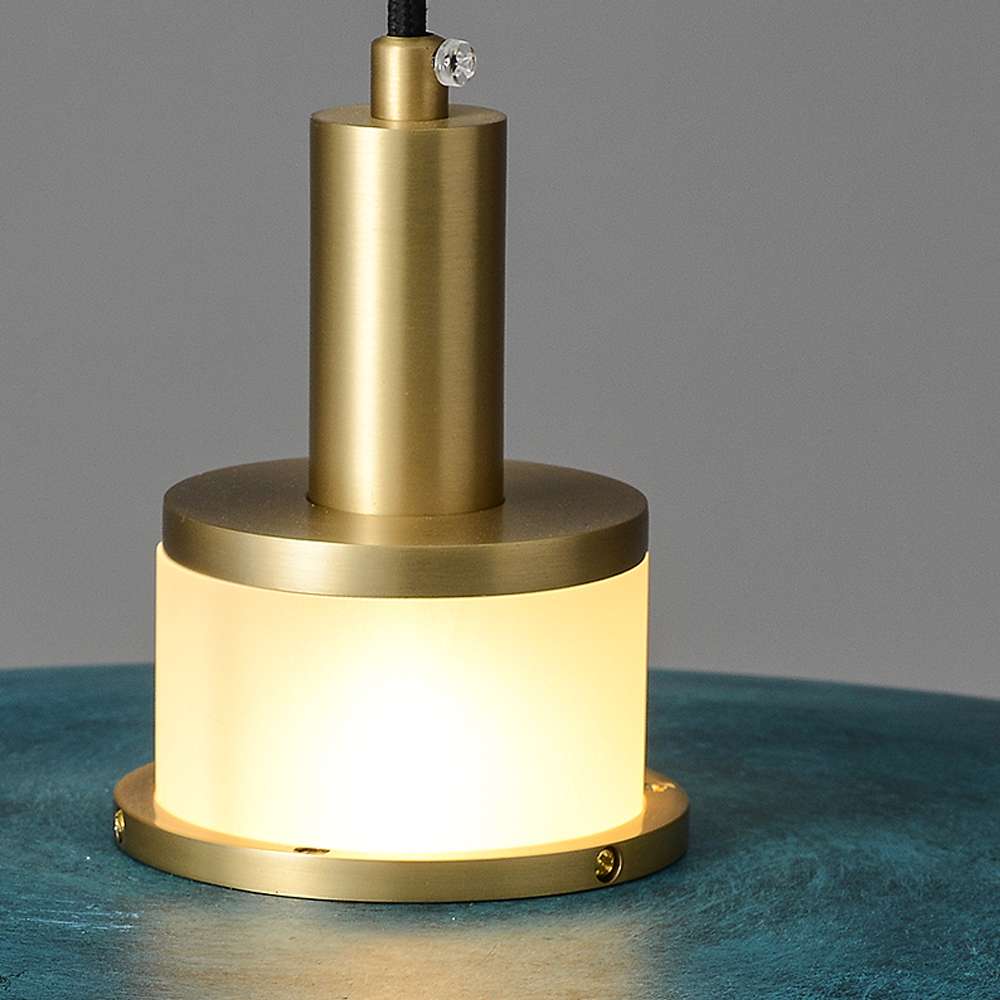 Modern 3-Layers Blue Metal Flying Saucer Hanging Lamp - view 7