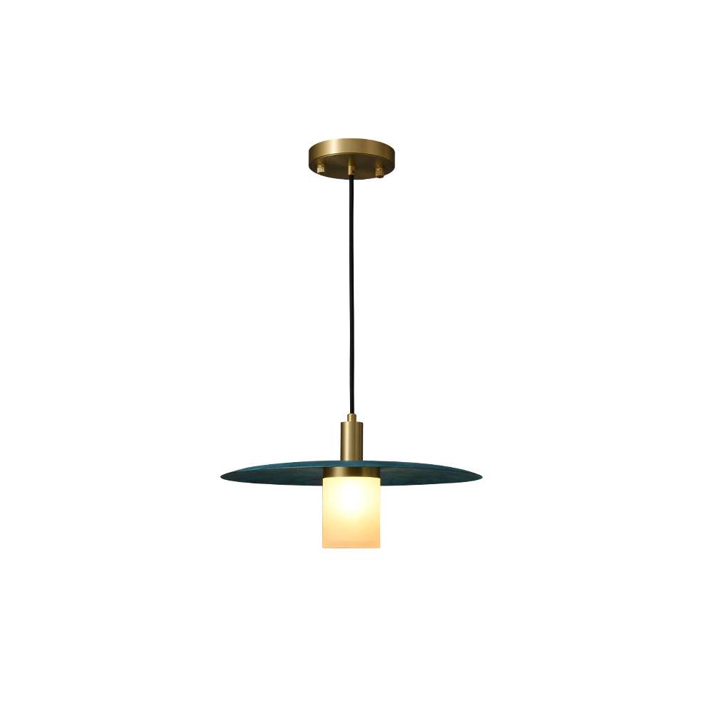 Modern 3-Layers Blue Metal Flying Saucer Hanging Lamp - view 8