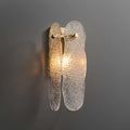Modern 1-Light Glass Wall Sconces with Water Ripple - view 1