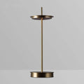 Mid Century Modern Asteria Brass Shade Table Lamps - view 1