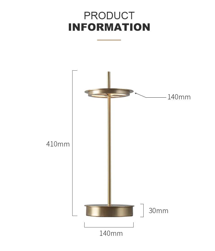 Mid Century Modern Asteria Brass Shade Table Lamps - view 10