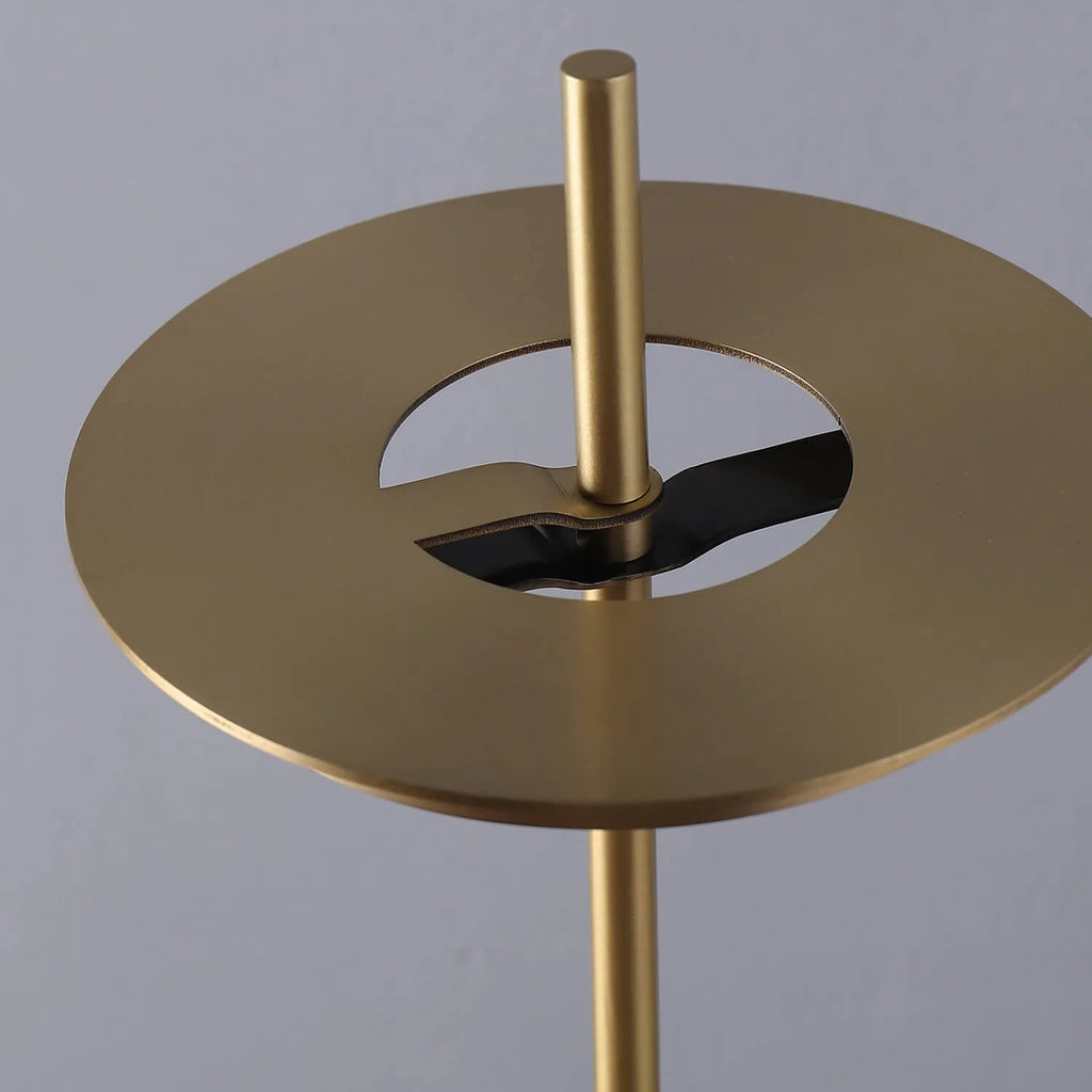 Mid Century Modern Asteria Brass Shade Table Lamps - view 6