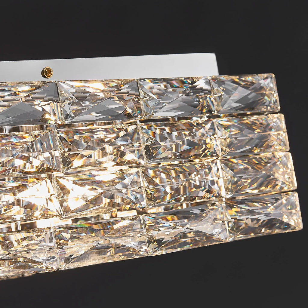 Contemporary Square Clear Kitchen Crystal Ceiling Light - view 9