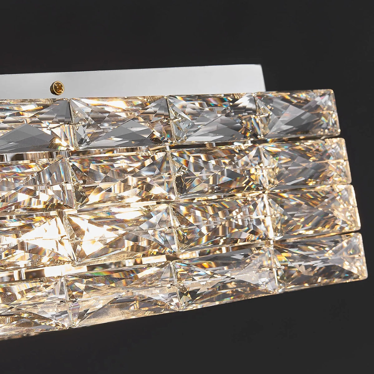 Contemporary Square Clear Kitchen Crystal Ceiling Light - view 9
