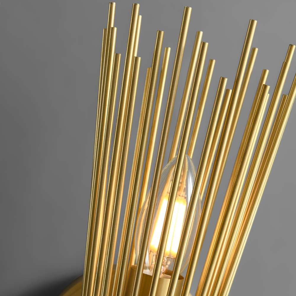 Mid Century Modern Romeo Art Decor Brass Wall Light - view 6