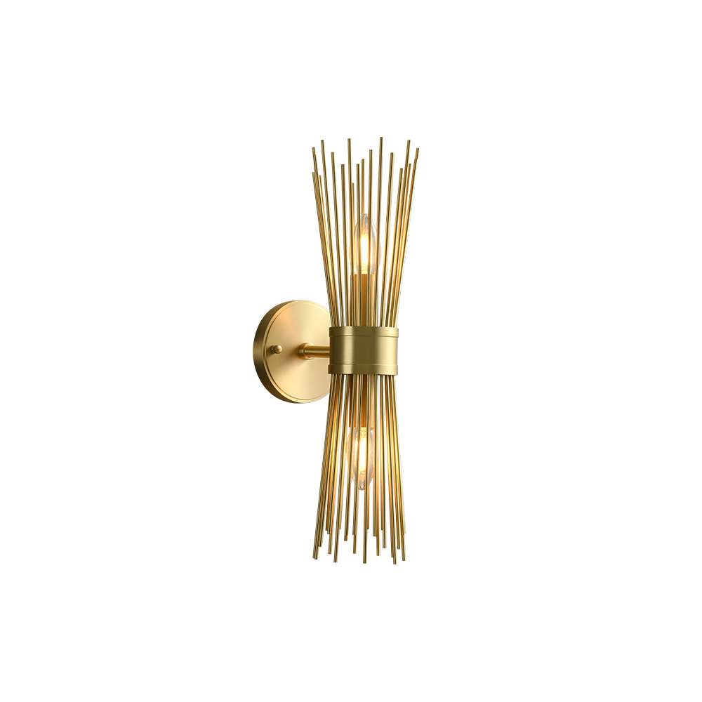 Mid Century Modern Romeo Art Decor Brass Wall Light - view 8