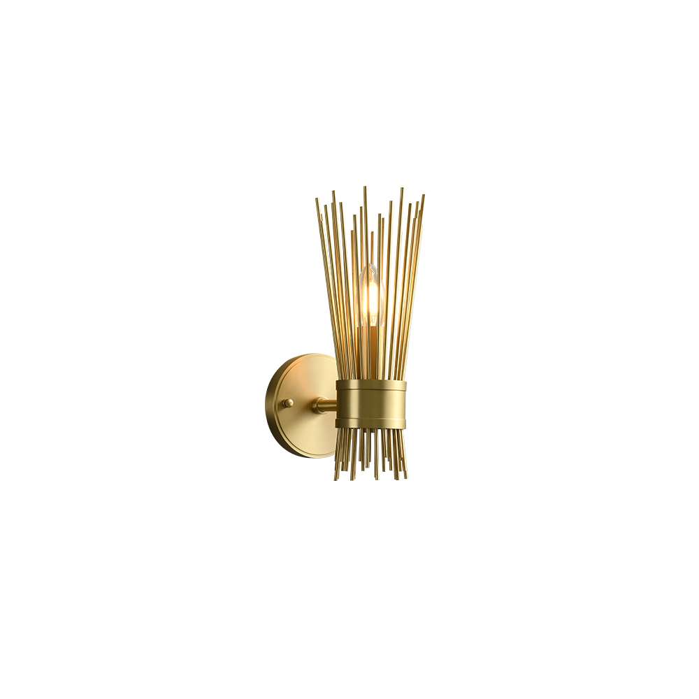 Mid Century Modern Romeo Art Decor Brass Wall Light - view 9