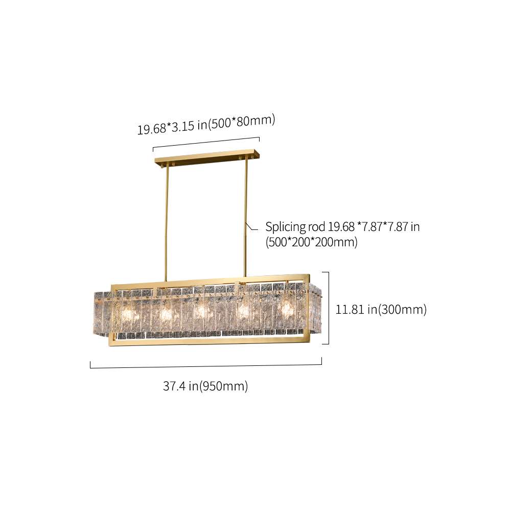 Modern Crystal Grand Kitchen Light Fixtures Hanging Lamp - view 8