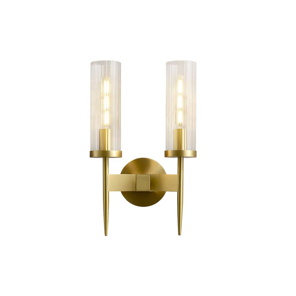 Mid Century Modern Glass Shade Candle Wall Sconces - view 9