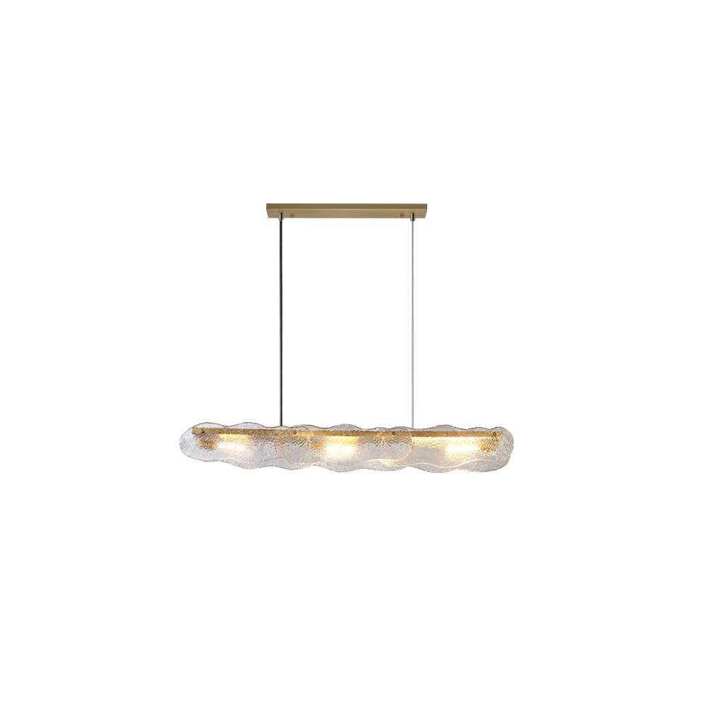 Contemporary Water Ripple Hand Blown Glass Chandelier - view 8