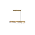 Contemporary Water Ripple Hand Blown Glass Chandelier - view 8
