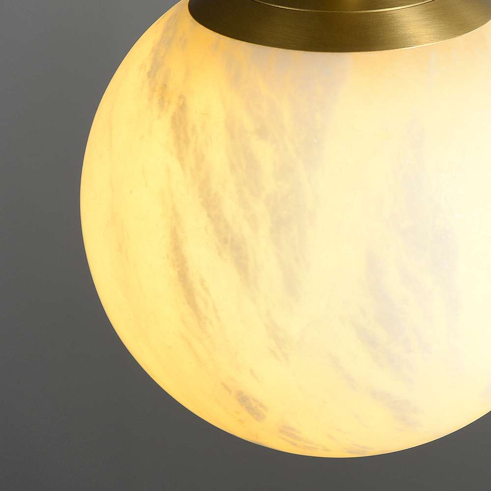 Minimalist Globe Marble Shade Chandelier Pendant Light - view 6
