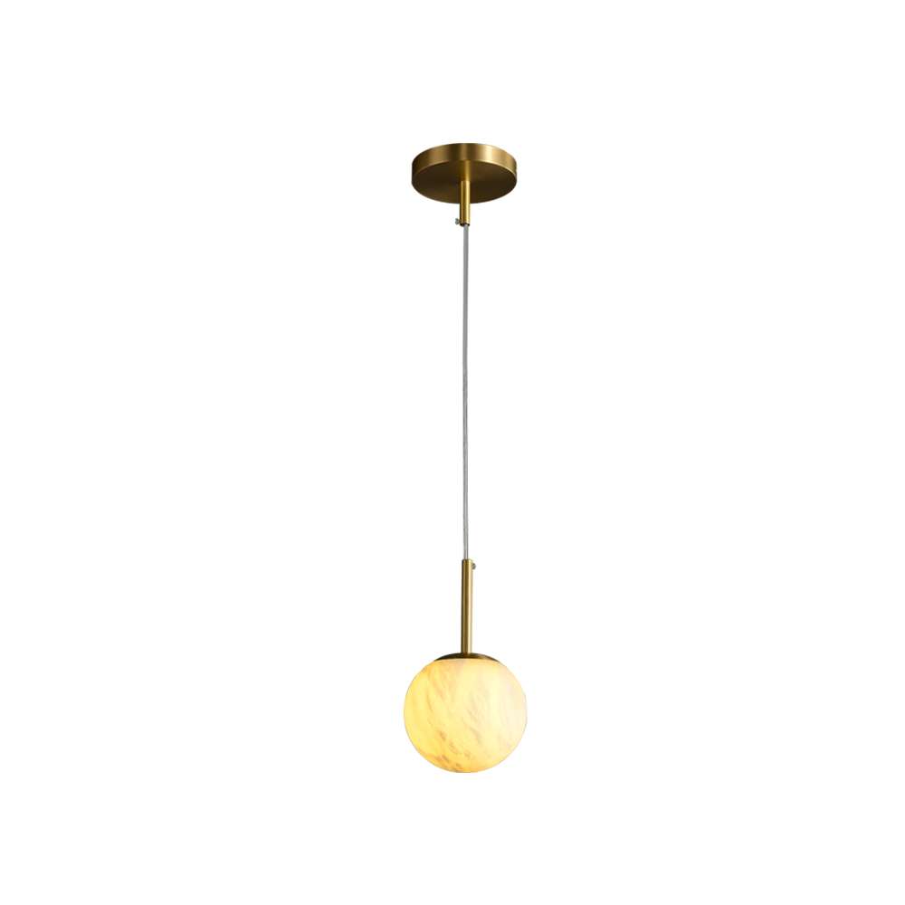 Minimalist Globe Marble Shade Chandelier Pendant Light - view 8