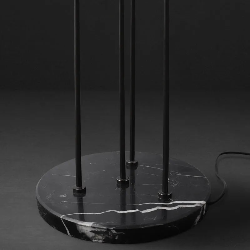 Art Decor 4-Light Flower Floor Lamp Modern in Brass - view 10