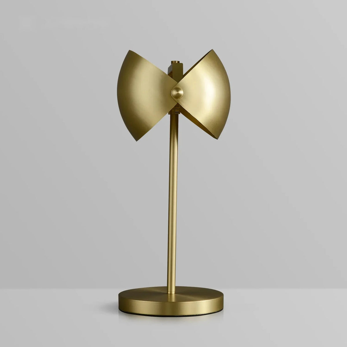 Two-Light Adjustable Brass Mid-Century Table Lamp - view 2