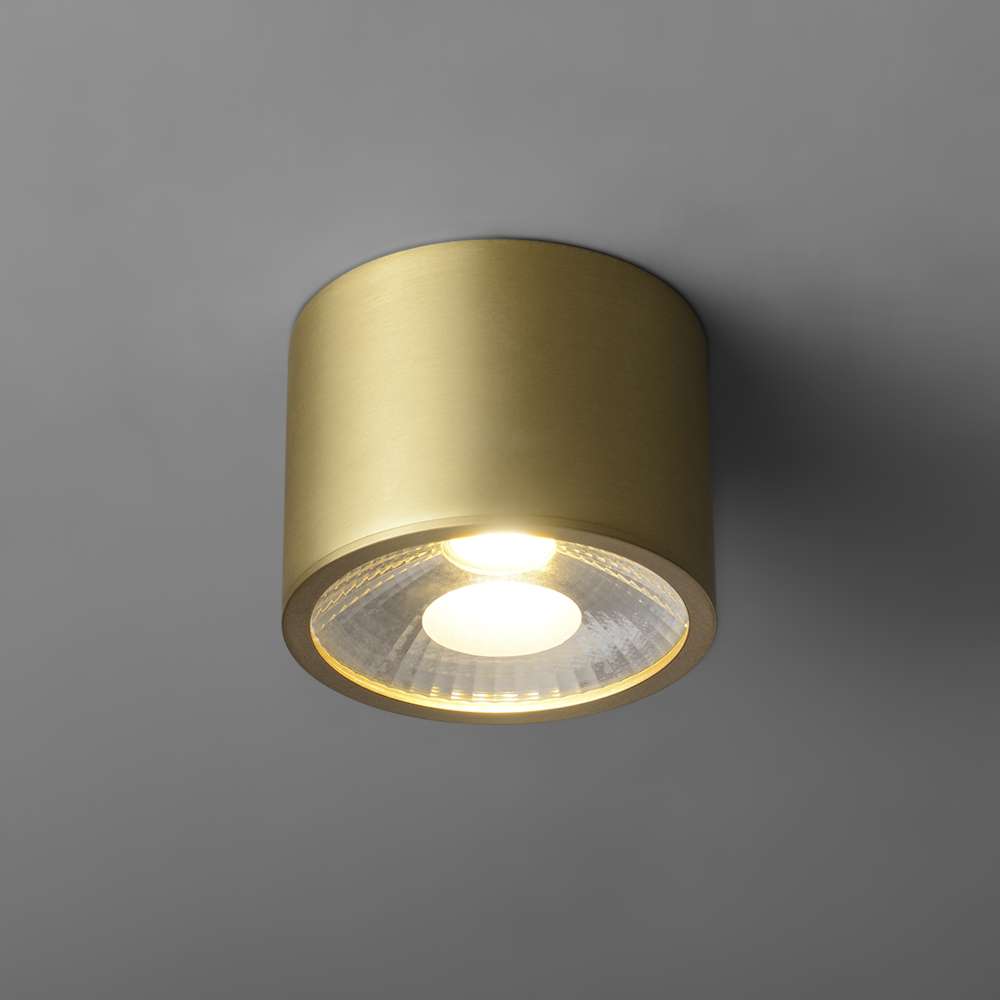 Minimalist Globe Led Brass Flush Mount Ceiling Lights - view 1