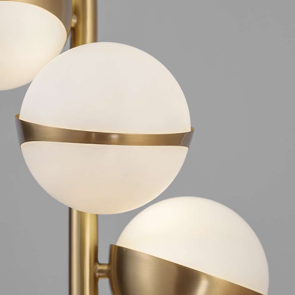 Nordic 5-Light Glass Globe Pendant Lights Hanging Lamp - view 6