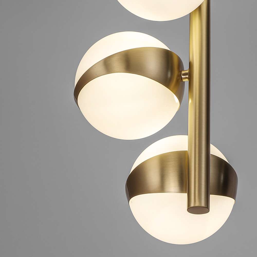 Nordic 5-Light Glass Globe Pendant Lights Hanging Lamp - view 7