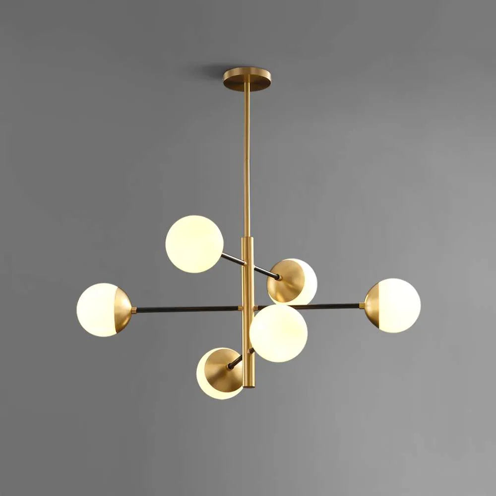 Nordic Matteo Glass Globe Modern Chandelier Lights - view 1