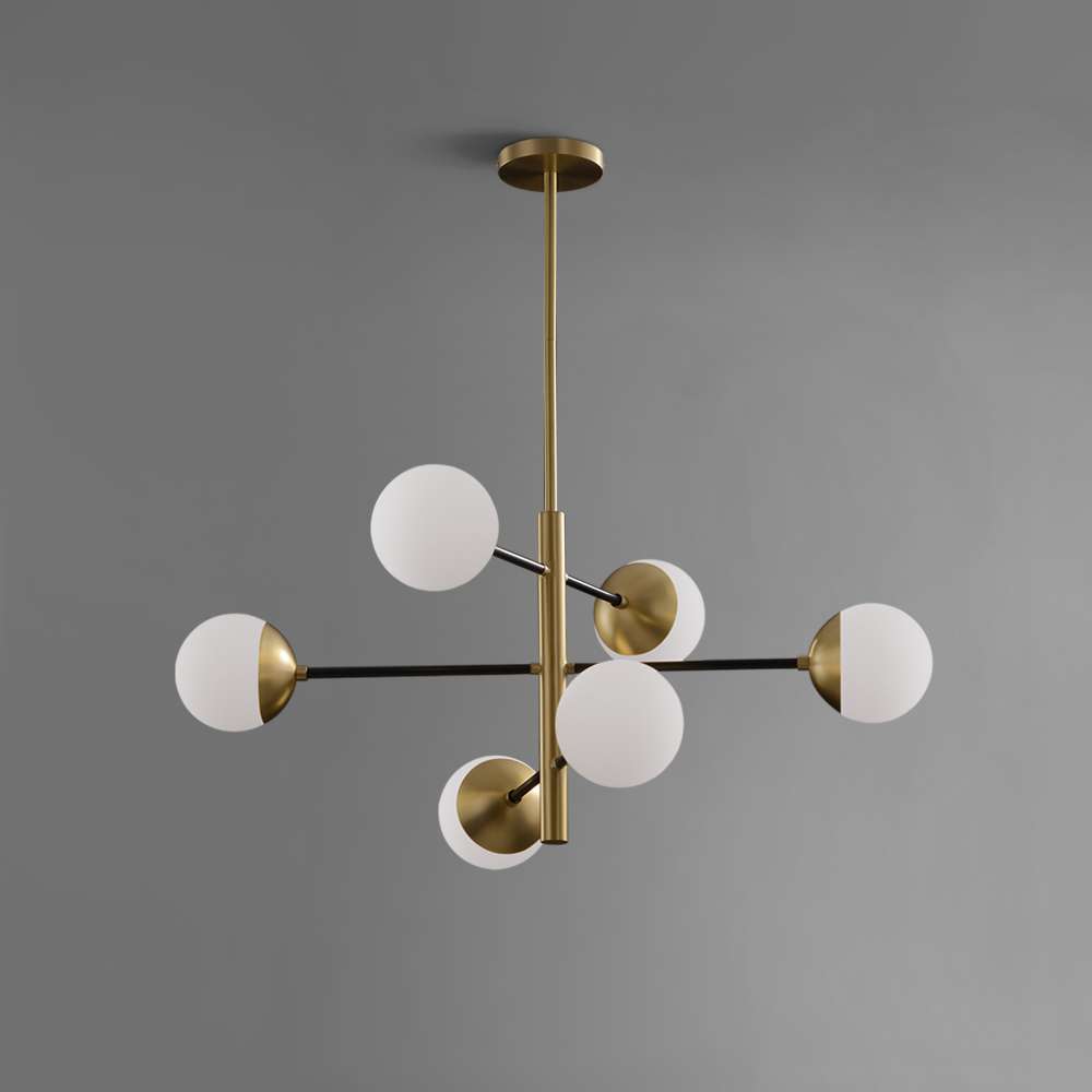 Nordic Matteo Glass Globe Modern Chandelier Lights - view 2