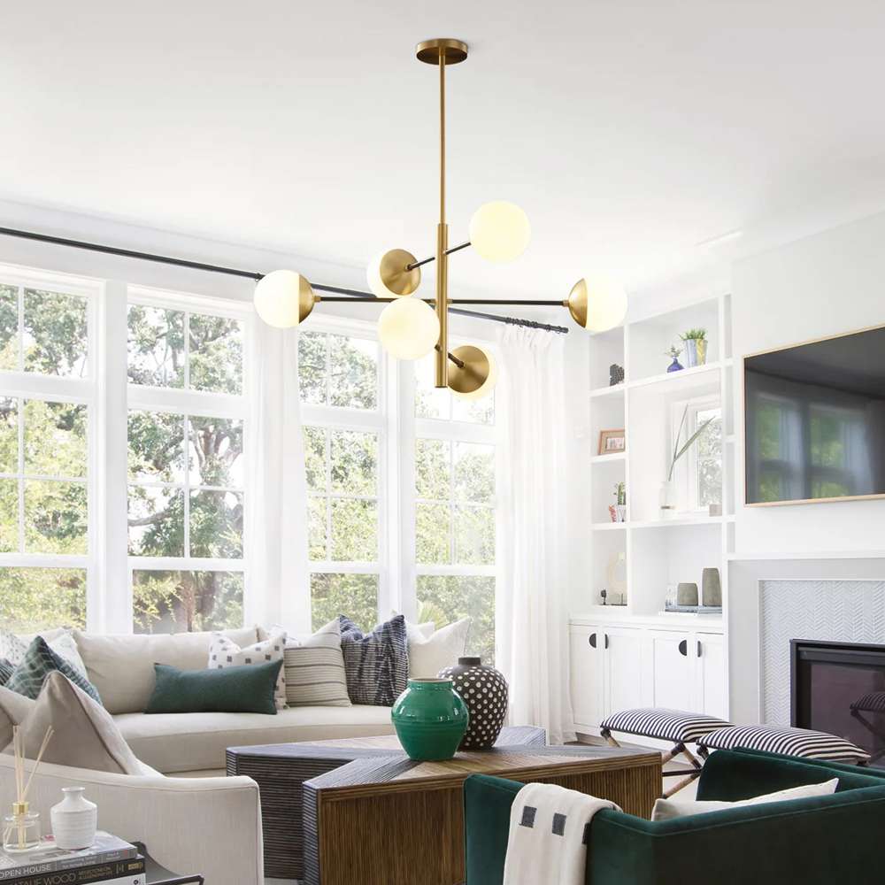Nordic Matteo Glass Globe Modern Chandelier Lights - view 3