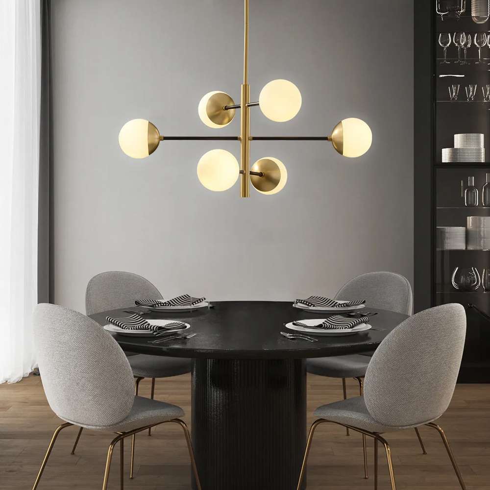 Nordic Matteo Glass Globe Modern Chandelier Lights - view 4