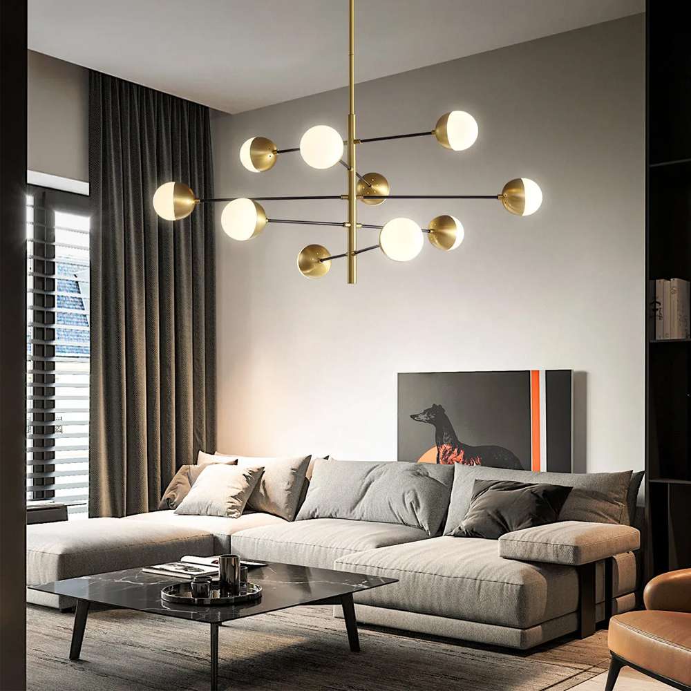 Nordic Matteo Glass Globe Modern Chandelier Lights - view 5