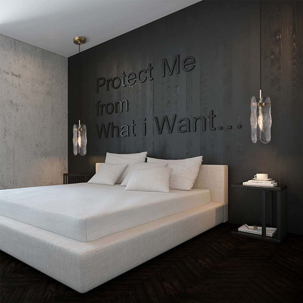 Modern Forest Ice Glass Pendant Lights Hanging Lamp - view 5
