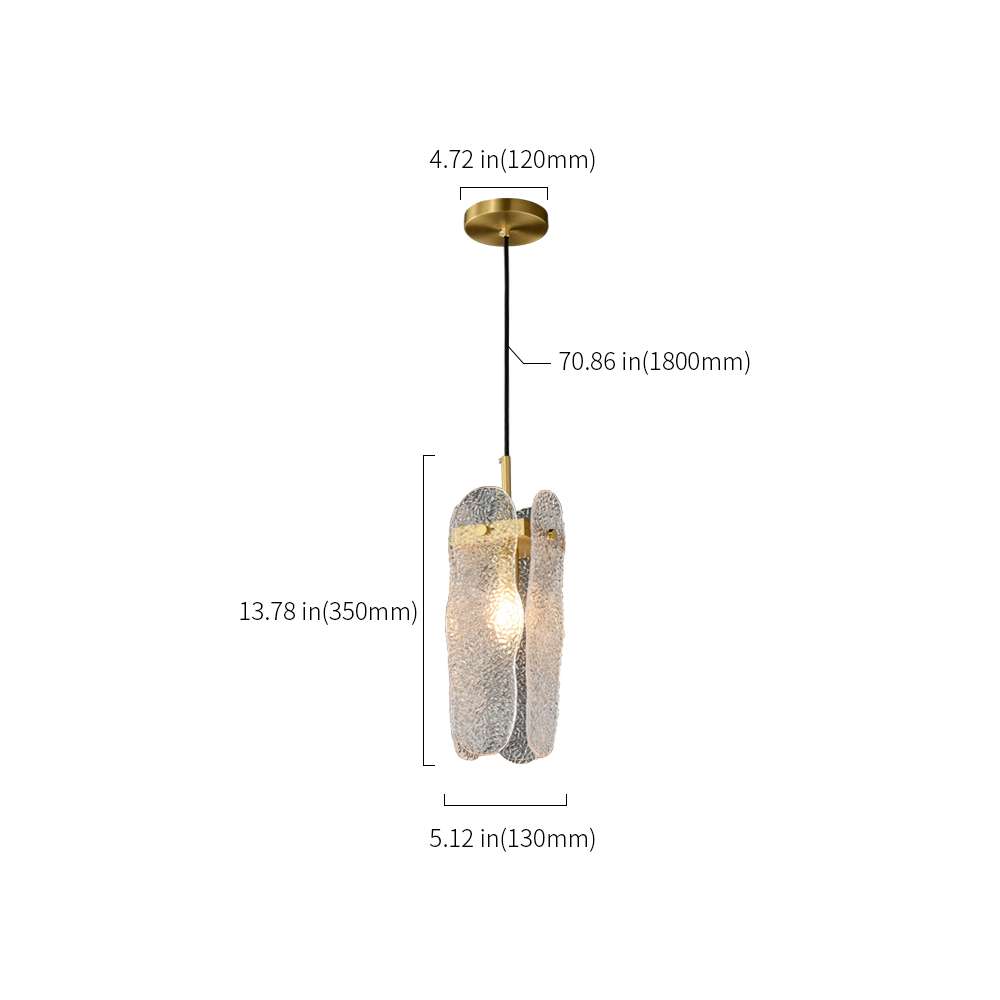 Modern Forest Ice Glass Pendant Lights Hanging Lamp - view 8