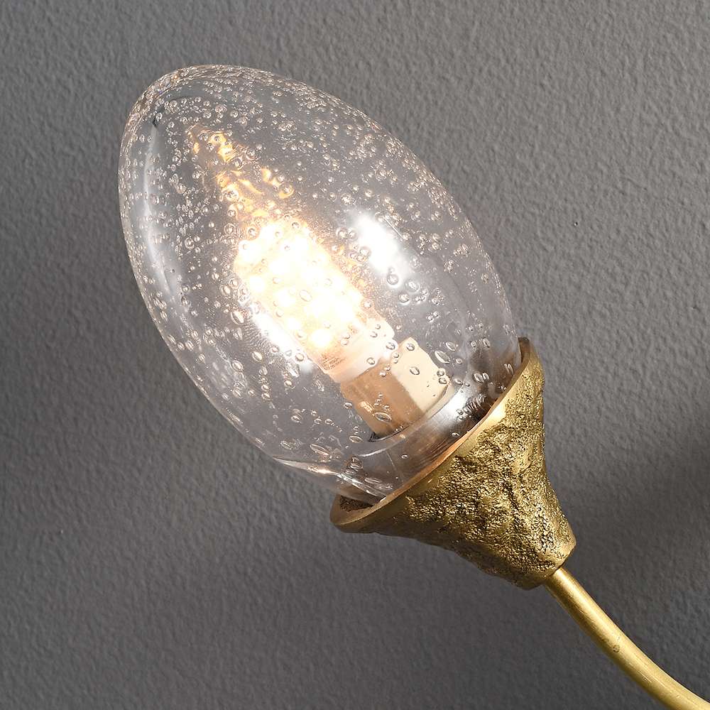 Modern Glass Wall Light Fixture With Tree Branches Shape - view 5
