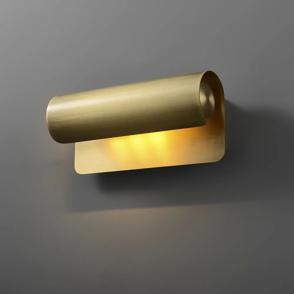 Accord 1 Light Modern Wall Sconces In Antique Brass - view 1