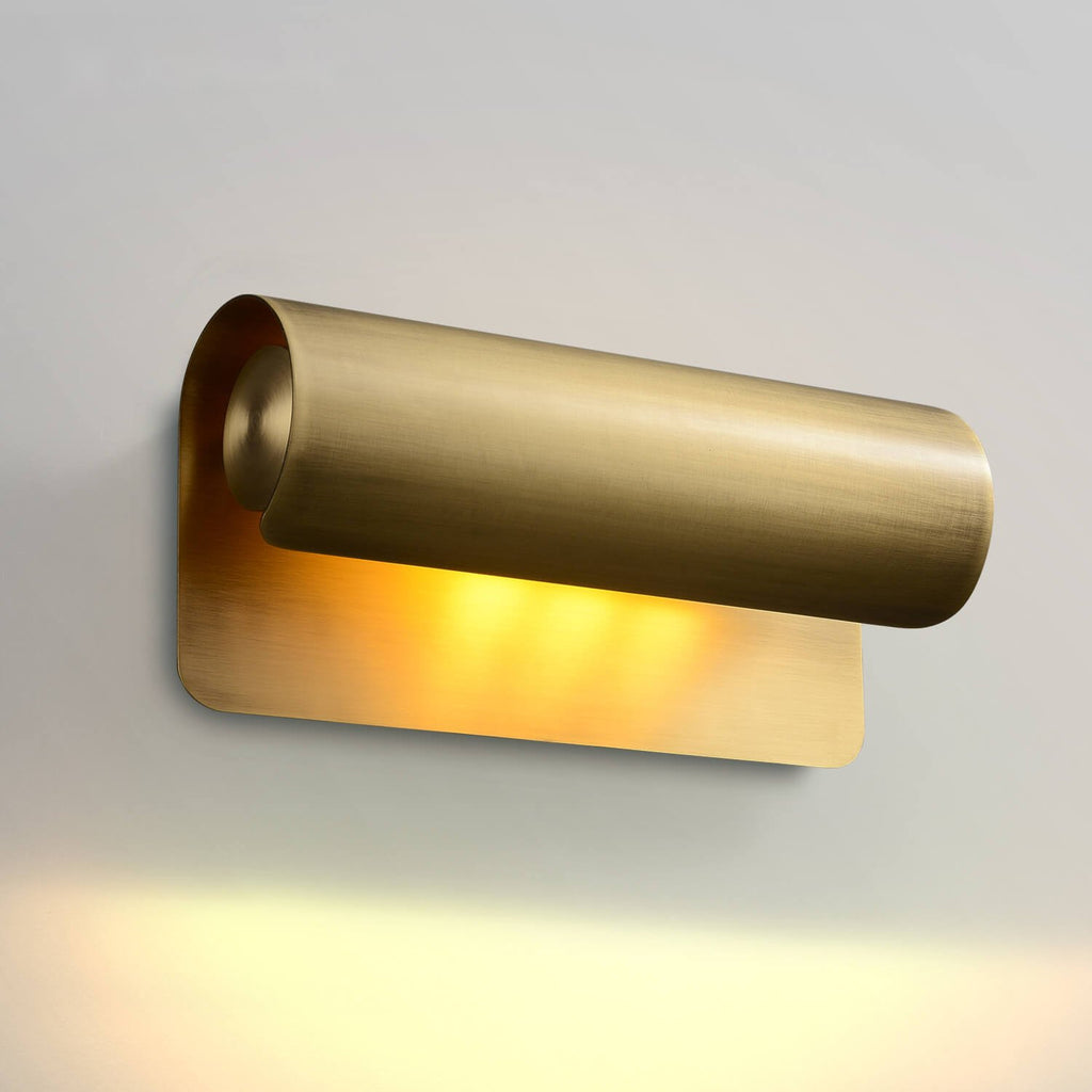 Accord 1 Light Modern Wall Sconces In Antique Brass - view 13