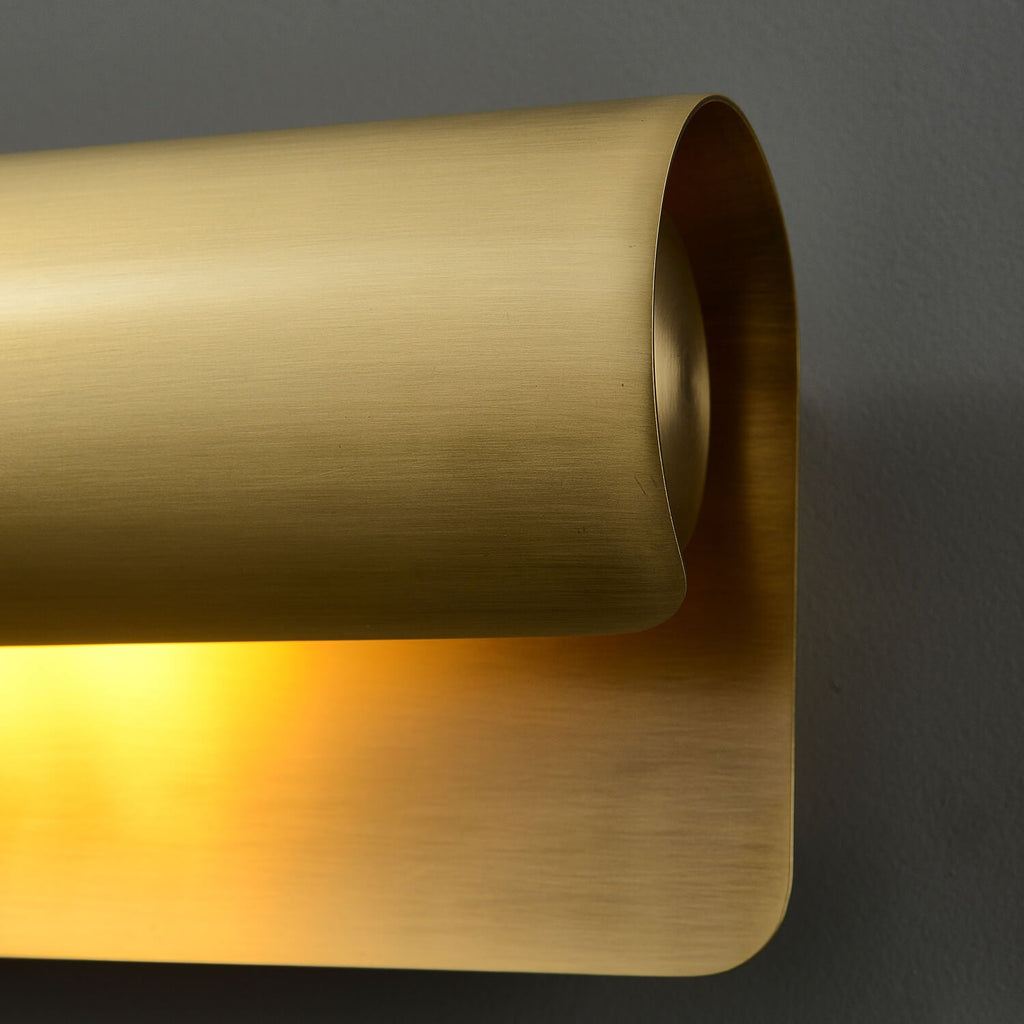 Accord 1 Light Modern Wall Sconces In Antique Brass - view 5