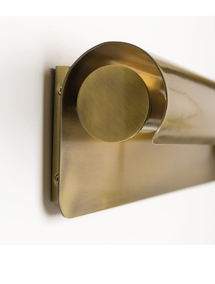 Accord 1 Light Modern Wall Sconces In Antique Brass - view 6