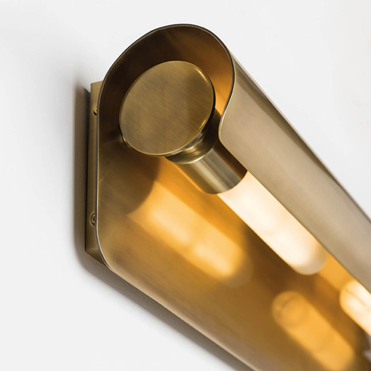 Accord 1 Light Modern Wall Sconces In Antique Brass - view 7