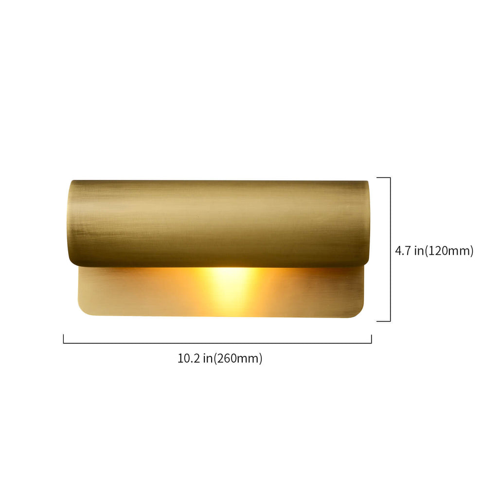 Accord 1 Light Modern Wall Sconces In Antique Brass - view 9